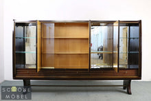 Load image into Gallery viewer, Mid Century Vitrinenschrank Vintage Glasvitrine Schrank Retro Bibliothek Kommode