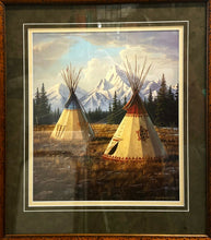 Load image into Gallery viewer, "Cherokee Village" By, James Hautman, Framed Print, 27"x24"