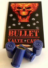 Load image into Gallery viewer, 4 Bullet Valve Caps...40 Cal....TPMS Safe... Authentic.. + Decal