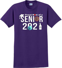 Load image into Gallery viewer, Proud mom of a 2021 Senior - T-Shirt Sizes Sm-5xl