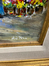 Load image into Gallery viewer, Flowers on the Boulevard" By, Hal Rice, Original Oils, 25"x21"