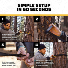 Load image into Gallery viewer, Wise Owl Outfitters Camping Hammocks - Portable Hammock Single or Double Hammock for Outdoor, Indoor W/ Tree Straps - Backpacking, Travel, and Camping Gear
