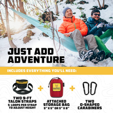 Load image into Gallery viewer, Wise Owl Outfitters Camping Hammocks - Portable Hammock Single or Double Hammock for Outdoor, Indoor W/ Tree Straps - Backpacking, Travel, and Camping Gear

