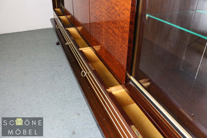 Mid Century Vitrinenschrank Vintage Glasvitrine Schrank Retro Bibliothek Kommode