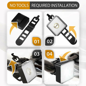 Light Led Bike Bicycle Rechargeable Rear Front USB Cycling Headlight Waterproof