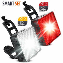 Load image into Gallery viewer, Light Led Bike Bicycle Rechargeable Rear Front USB Cycling Headlight Waterproof
