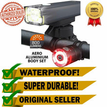 Load image into Gallery viewer, Light Led Bike Bicycle Rechargeable Rear Front USB Cycling Headlight Waterpro0
