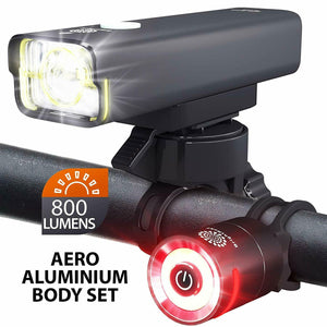 Light Led Bike Bicycle Rechargeable Rear Front USB Cycling Headlight Waterpro0