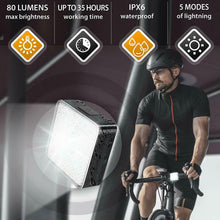Load image into Gallery viewer, Light Led Bike Bicycle Rechargeable Rear Front USB Cycling Headlight Waterproof
